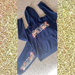 Victoria's Secret Pink Bling Hoodie Sweatpants L M
